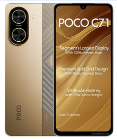 گوشی موبایل شیائومی مدل Poco C71 ظرفیت 64 گیگابایت رم 3 گیگابایت